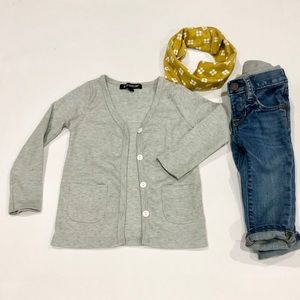 Beau Hudson Unisex Ribbed Knit Long Cardigan